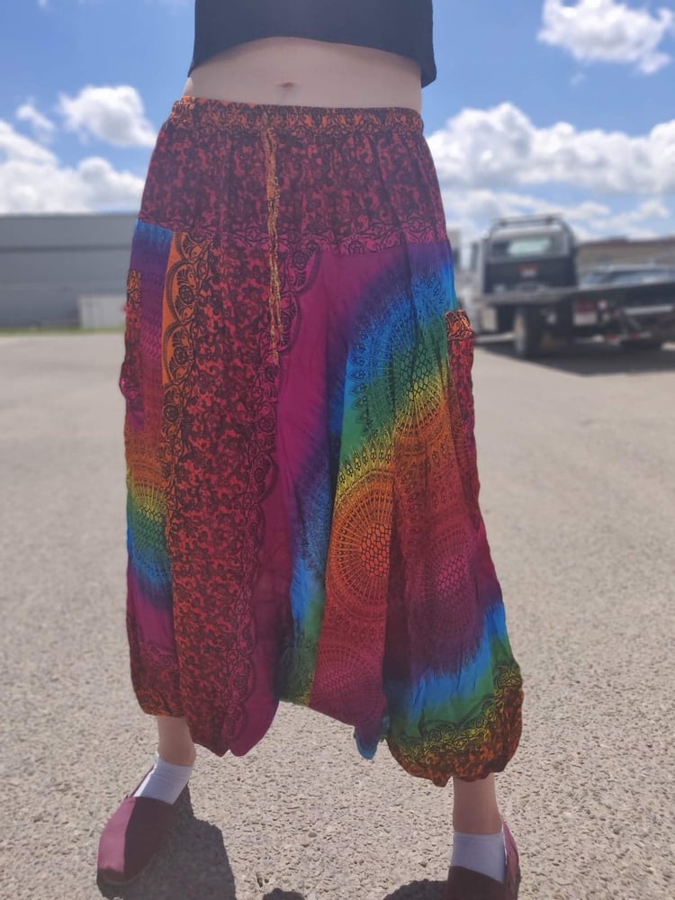 Image of Rainbow Harem Pants 