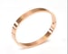 Image of Armreif Edelstahl Roségold matt M / L