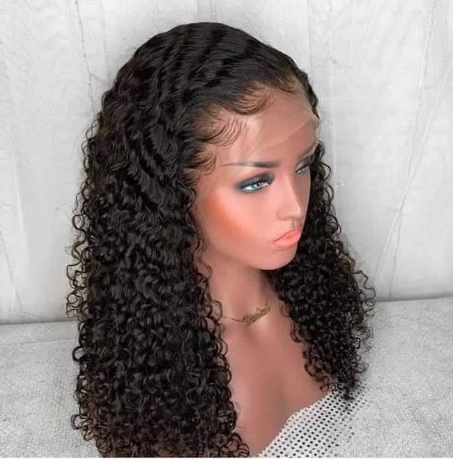 26 inch Jerry Curly hair lace front wig 