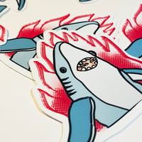 Image 2 of Stickers - Le requin maléfique