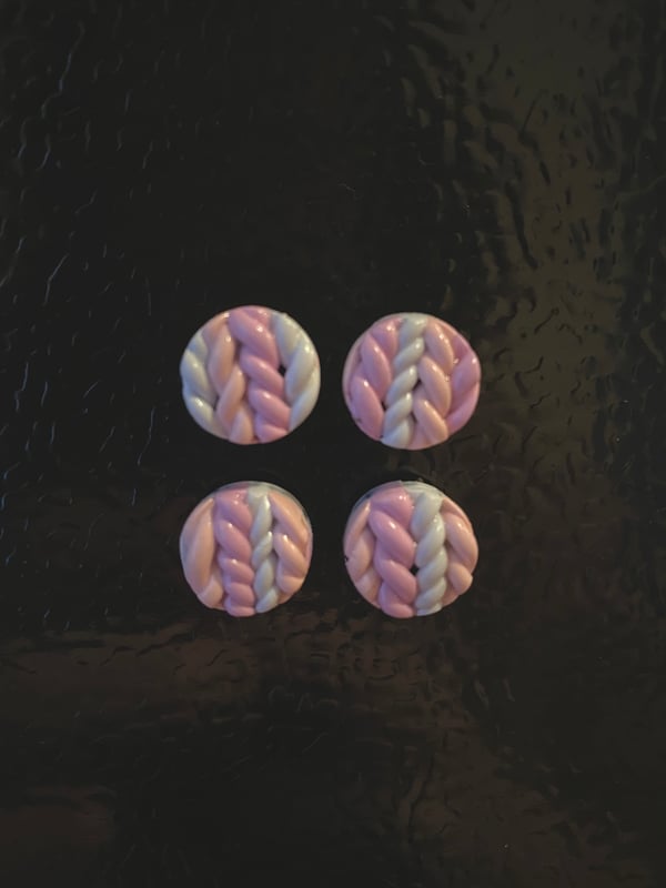 Image of Pastel Knitted Magnet Set of 4