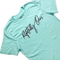 Image 1 of Shadow Logo T Shirt Light Aqua Blue