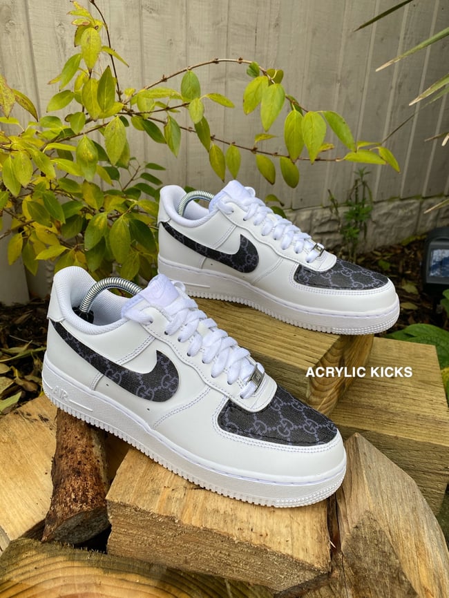 Nike AF1 - Black Gucci V1 | Acrylic Kicks