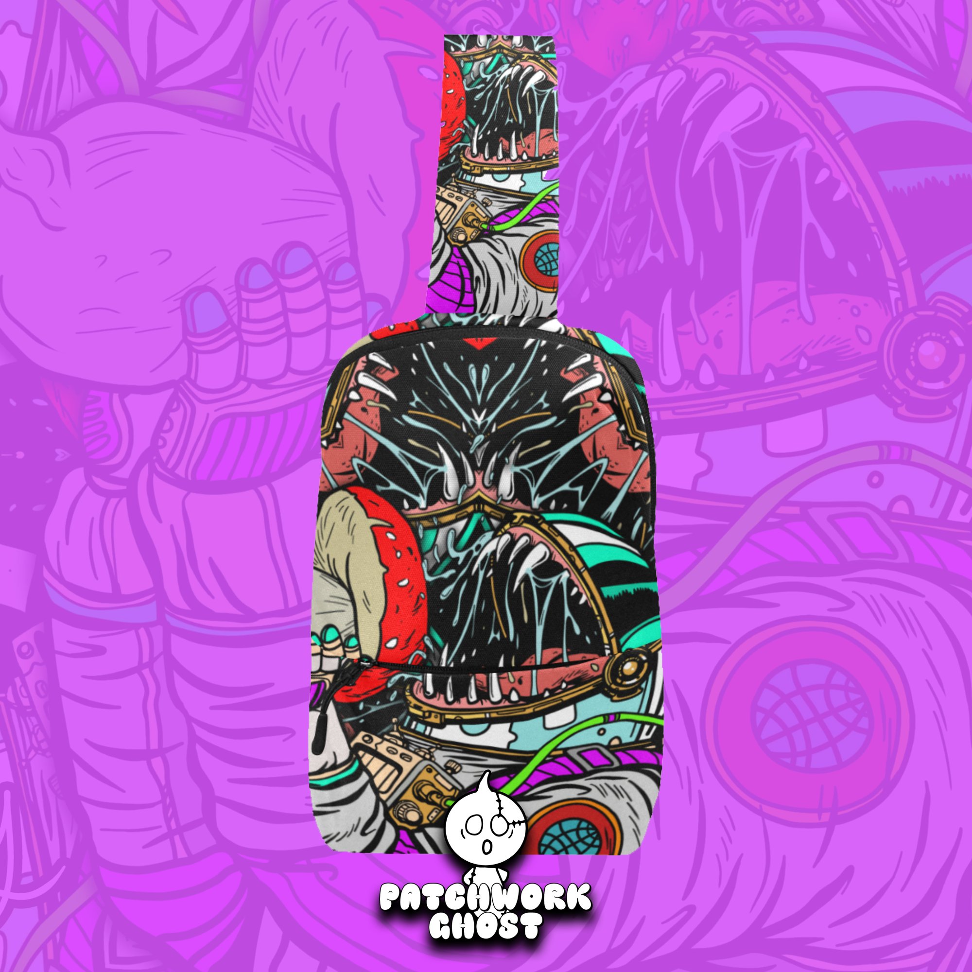 Patchwork Ghost Psychonaut All Over Print Chestbag