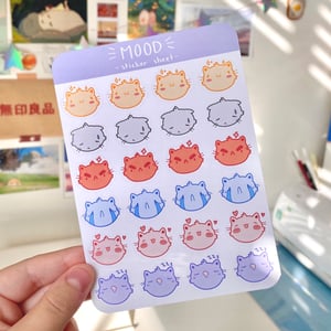 Image of Cat Mood Sticker Sheet