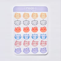 Image 1 of Cat Mood Sticker Sheet