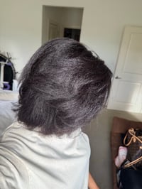 Image 1 of 12 inch 13x6 KINKY STRAIGHT LAYERED BOB WIG 