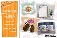 Image 3 of Catface Clip-Art set - Digital file