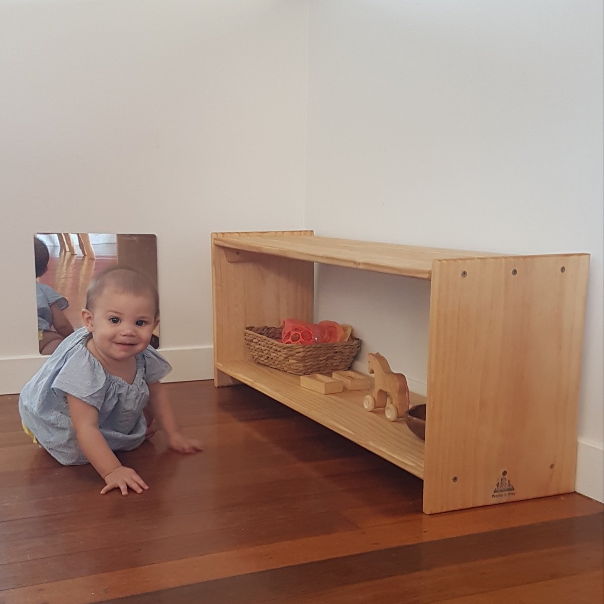 Infant Shelf Works at Play