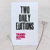 Two Daily Editions - Letterpress Print