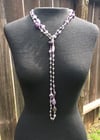 Amethyst & Peacock Pearl Necklace