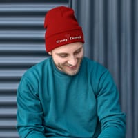 Image 3 of Strong Enough - Embroidered Beanie