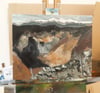 Snow on Skiddaw - Original Painting - Was £350 (Studio Sale)