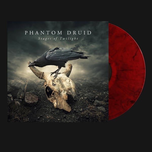 Image of PHANTOM DRUID - Stages of Twilight. LP - Gatefold - Transparent Red/Black Marbled Vinyl.