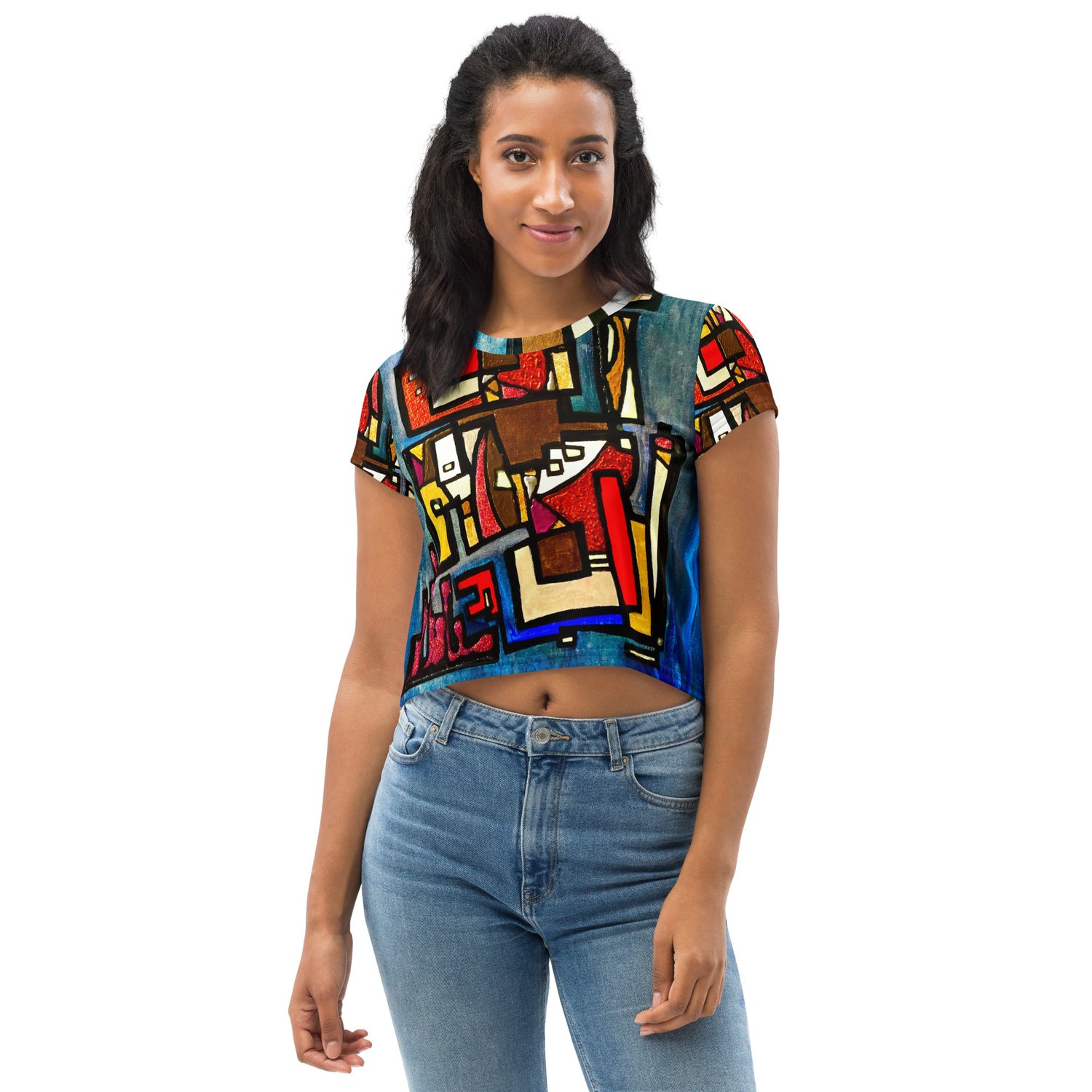 Image of HIGHRISE All-Over Print Crop Tee