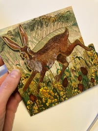 Image 2 of Teasel Hare - Greetings card