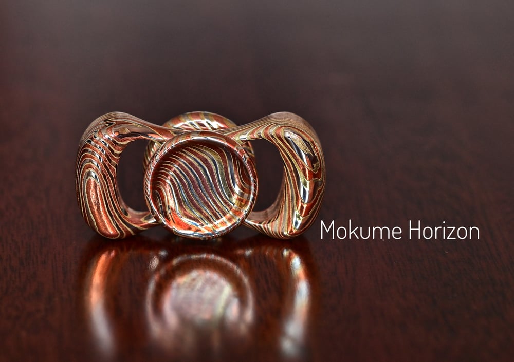 Image of Mokume horizon spinner and R188 bearing tool 
