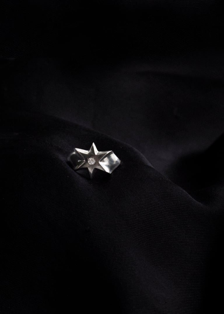 STAR RING White