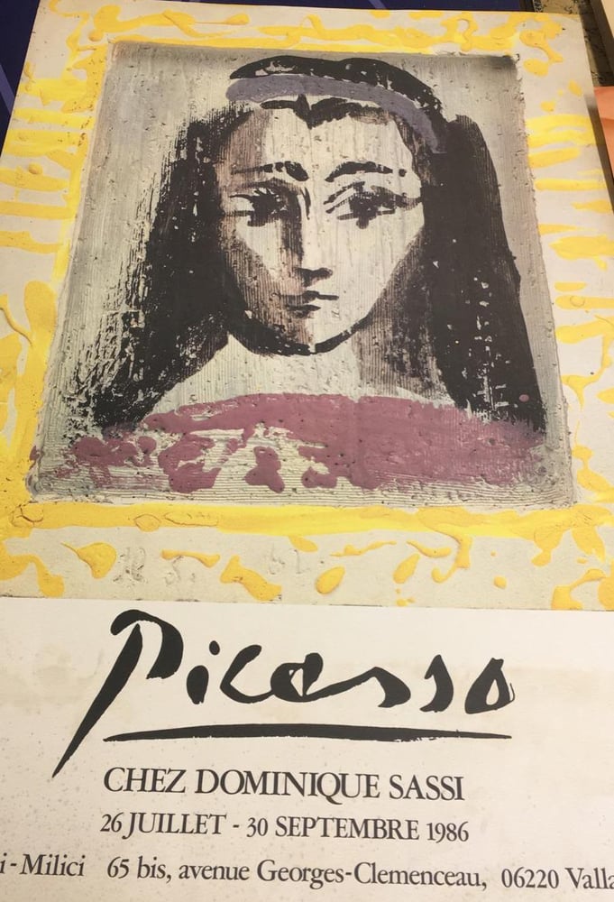 Image of (after) pablo picasso / portrait with yellow frame / 23/094