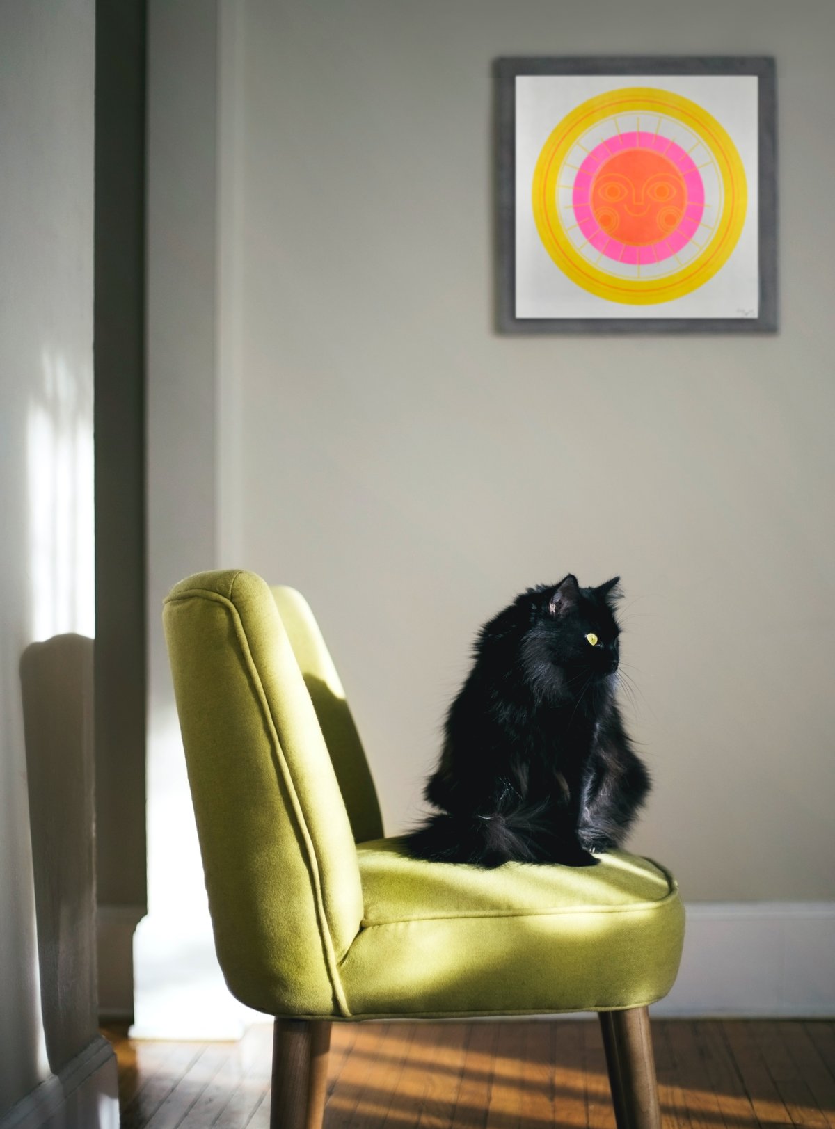 Image of "Here Comes the Sun" Risograph Print