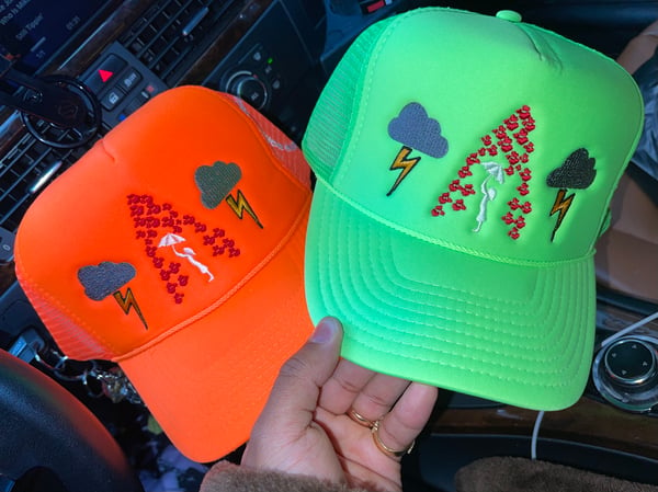Image of Forecass “Neon Guts” truckers 