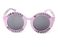 Purple Modern Motherhood Round Sunglasses