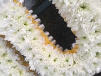 Image 3 of Double ribboned funeral lettering 