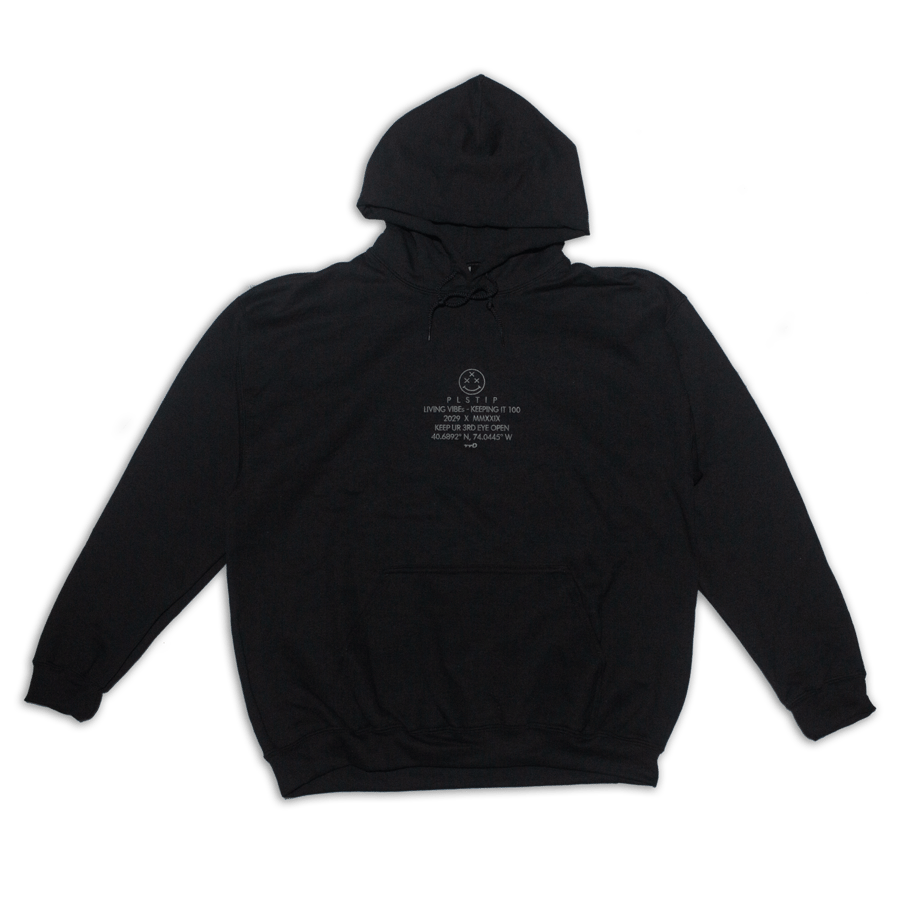 Image of FinePrint Hoodie - Black