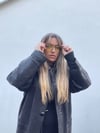 Black Button Down Leather Jacket