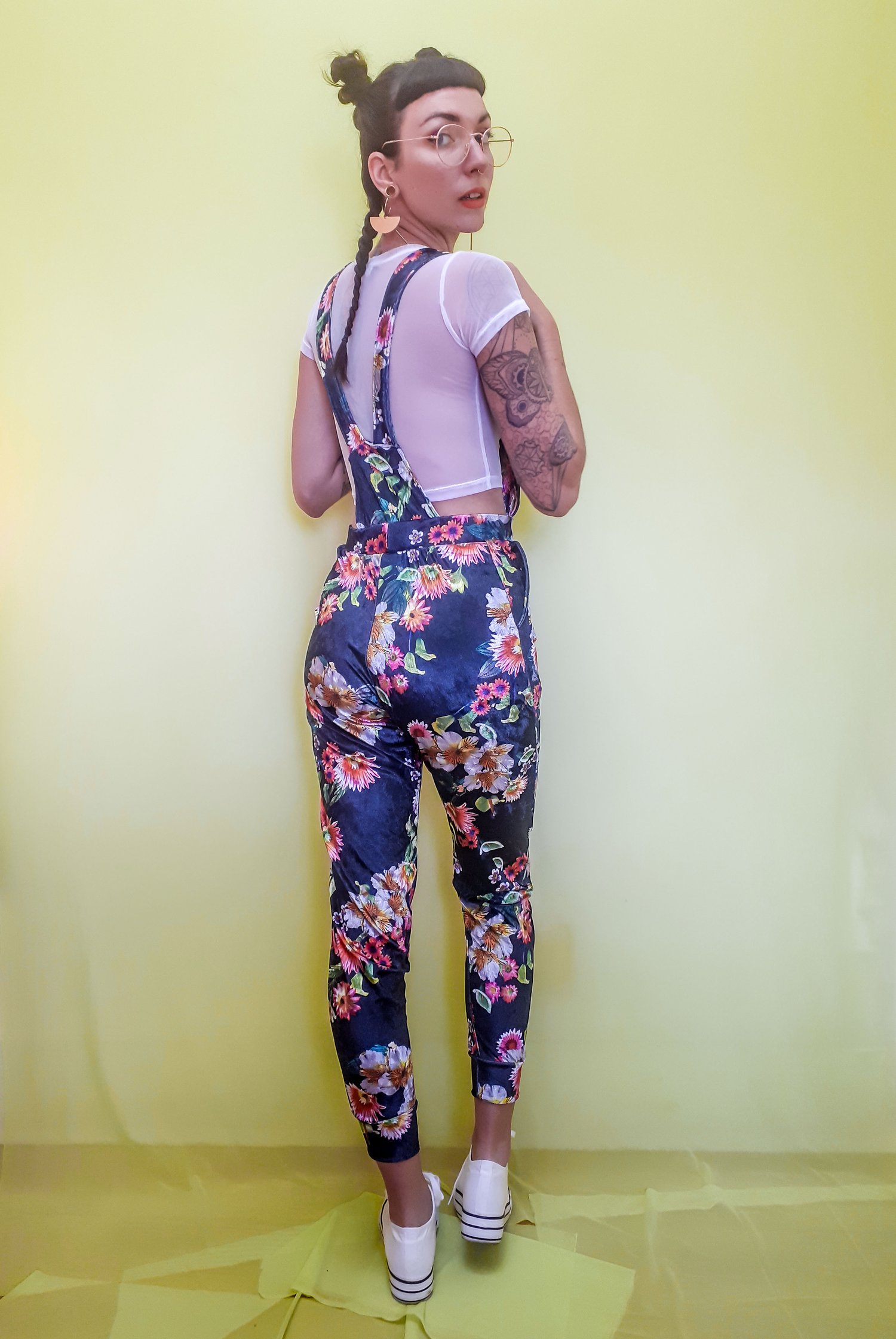 Image of Custom Stretchy High Waist Overalls