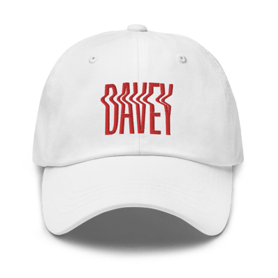 Image of White Davey Dad Hat