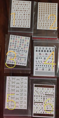 Image 1 of Designer logo stickers