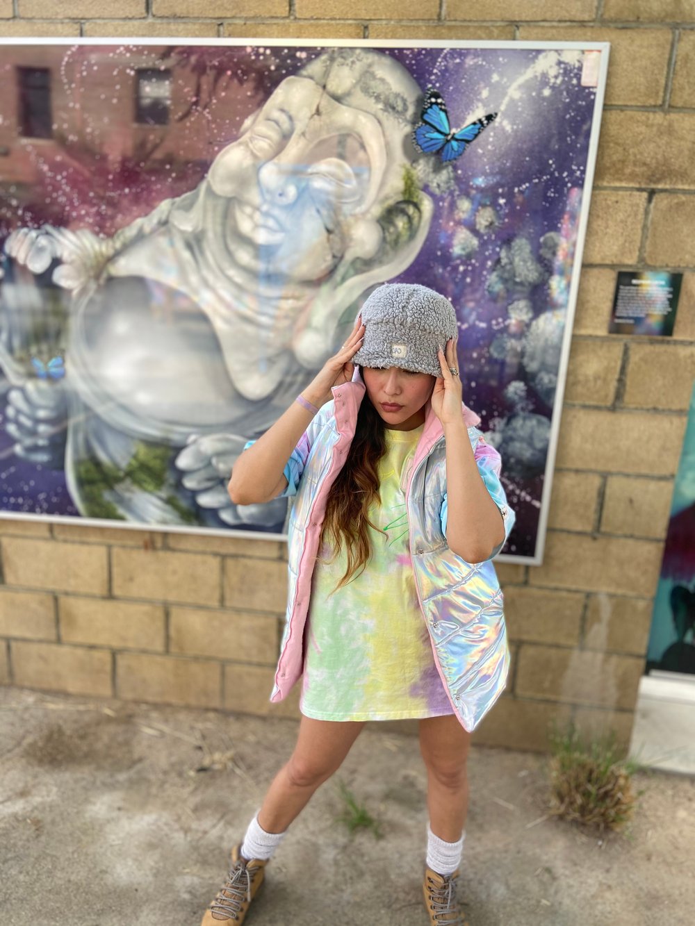 Image of Grey Sherpa Bucket Hat