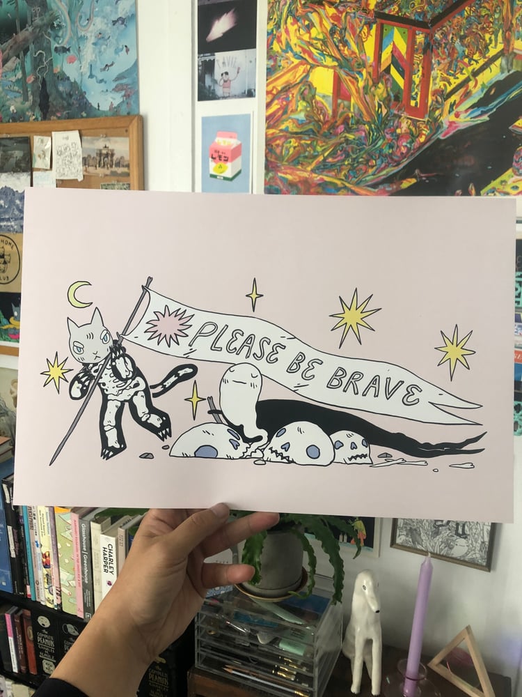 Image of Please Be Brave Poster