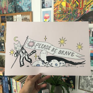 Image of Please Be Brave Poster