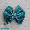 Turquoise Tooled Bow