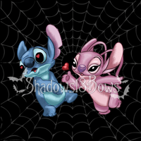 Image 2 of Stitch and Angel Love Stickers