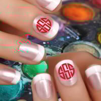3-Pack Bundle Block Letter Font Nail Art