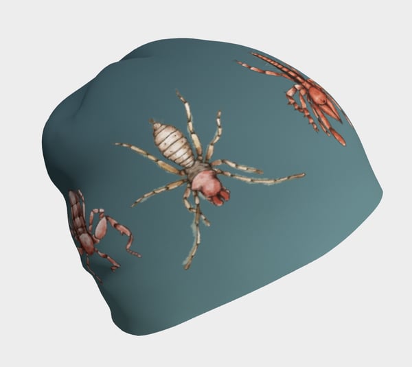 Image of Arachnids beanie hat - Blue