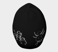 Image 4 of Arachnids beanie hat - black & white
