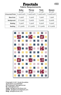 Image 2 of Fractals Quilt Pattern - PAPER pattern