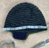 Wool Cycling Hat (Navy, Green) medium, large