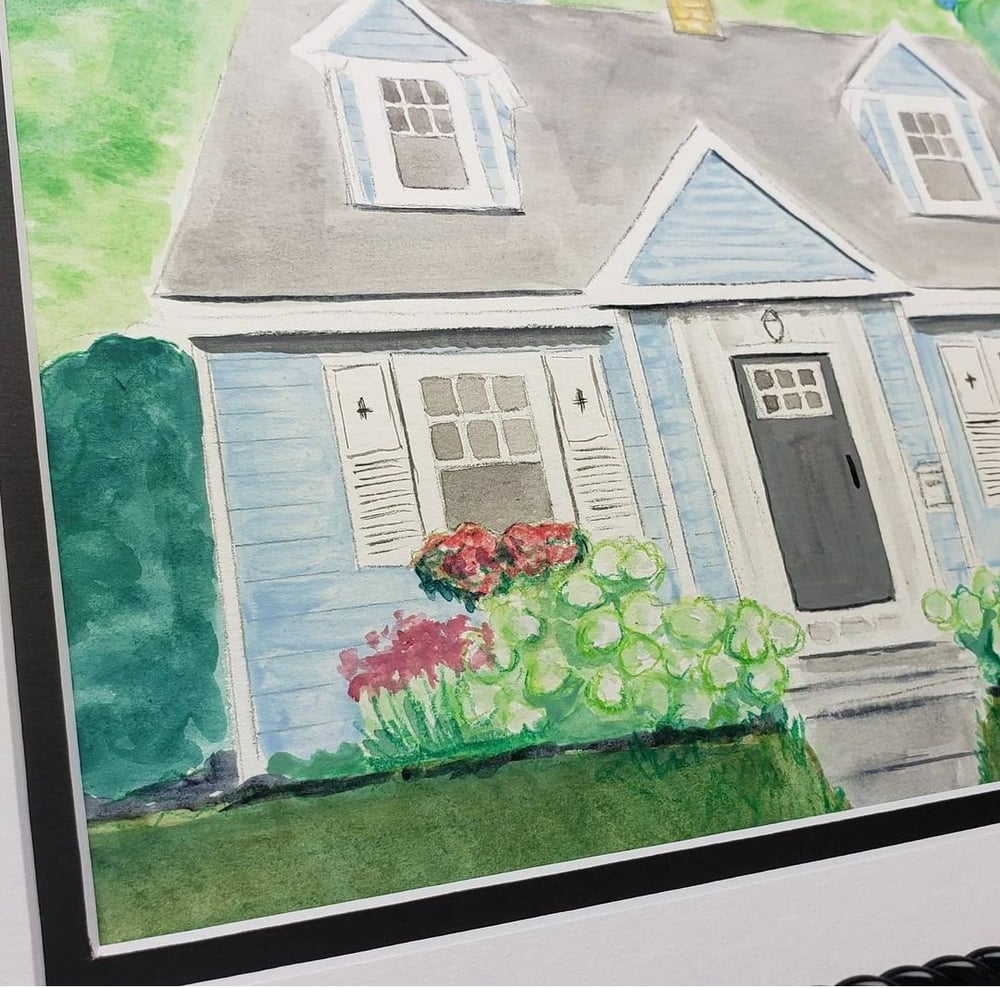 Image of Custom Watercolor House Painting
