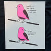 "Losing My Shit" Risograph Print