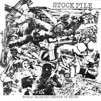 Image 1 of STOCK PILE - HUMAN FAILURE / THRONE OF BLOOD SPLIT 7" LATHE