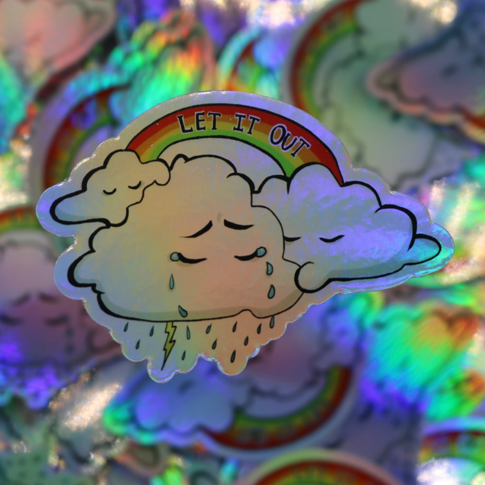Image of Let It Go Holographic Sticker