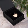 Cat Engraved Silver Heart Necklace