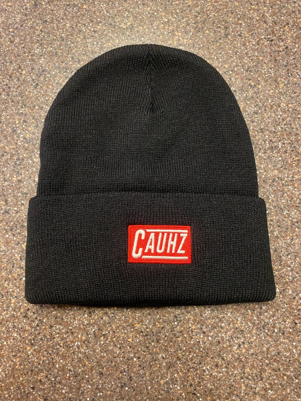 Cauhz™️ Black Stitched Beanie