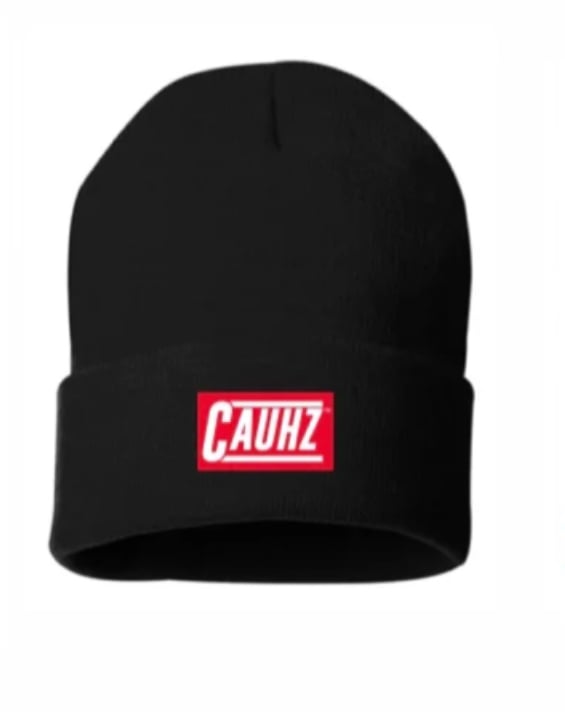 Image of Cauhz™️ Black Stitched Beanie