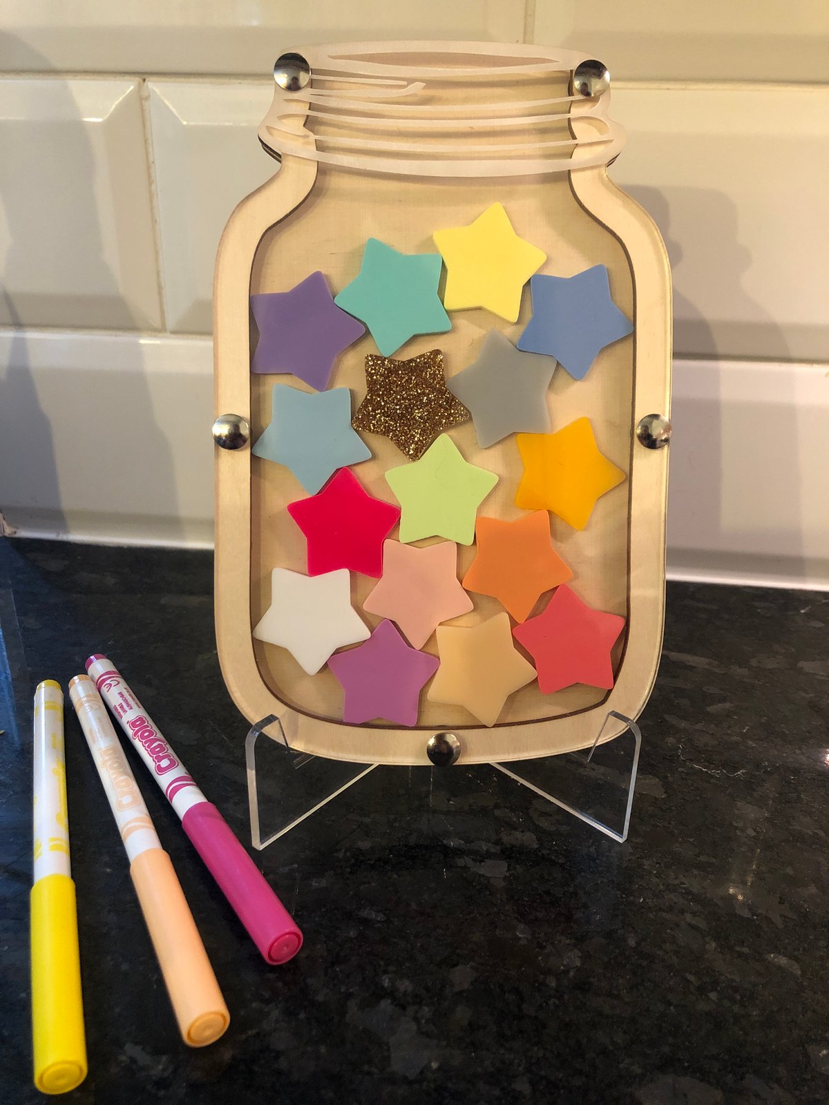 Image of Reward Jars with star tokens